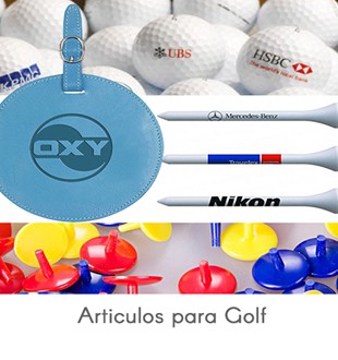 
Articulos para Golf
Manufacturados e importados, regalos para torneos corporativos, Logos en screen, bordados o tampografia.
